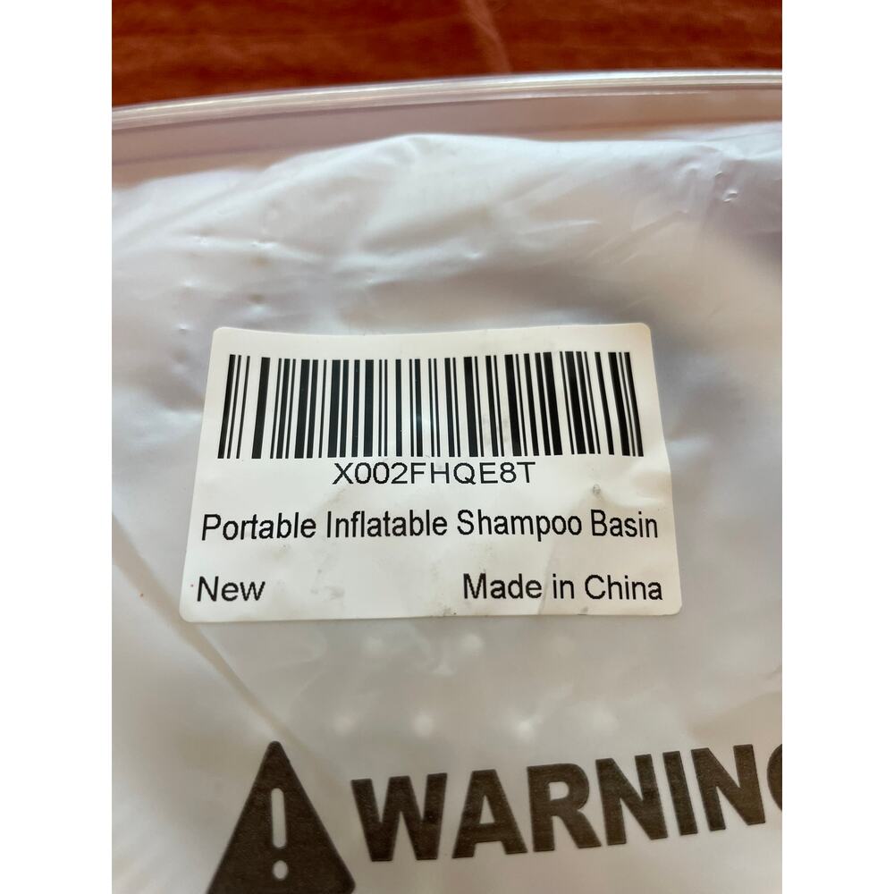 New! Portable Inflatable Shampoo Basin - Picture 2 of 2
